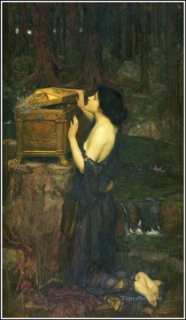 ジョン・ウィリアム・ウォーターハウス Painting - パンドラ ギリシャ人女性 ジョン・ウィリアム・ウォーターハウス